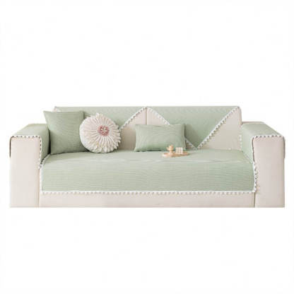 Cooling Pad Design with Delicate Lace Trim and Icy Touch Sofa Cover