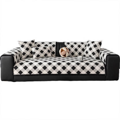 Diamond Chenille Scratch-resistant Sofa Protection Non-slip Sofa Cover