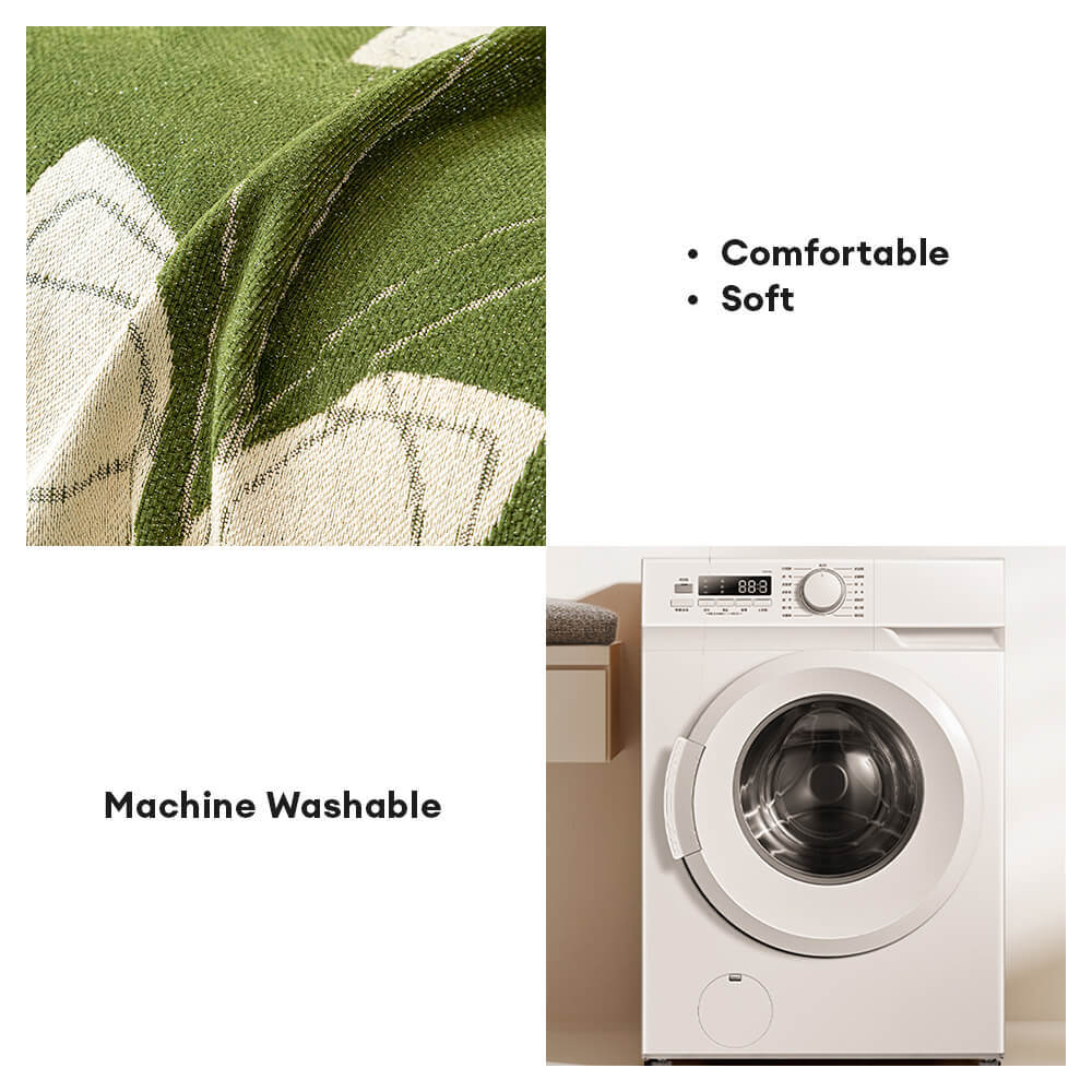 Elegant Reversible Chenille Patterned Throw Sofa Cover