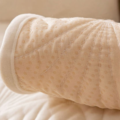 Elegant Shell Pattern Flannel Scratch-Resistant Sofa Cover