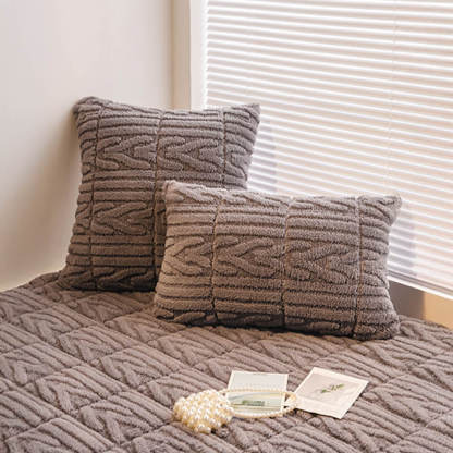 Elegant Textured Cotton Velvet Pet Mat Bed Sofa Cover