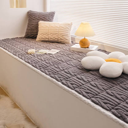 Elegant Textured Cotton Velvet Pet Mat Bed Sofa Cover