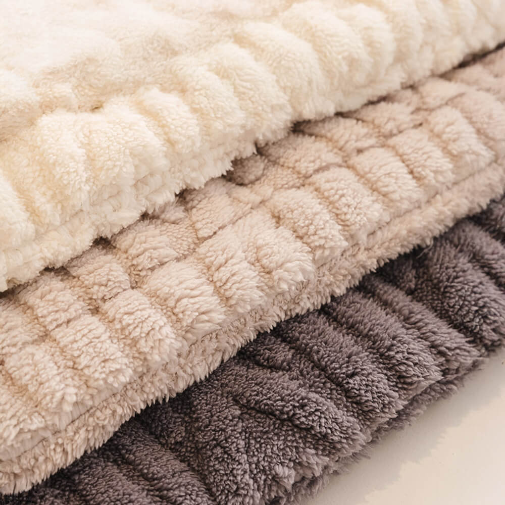 Elegant Textured Cotton Velvet Pet Mat Bed Sofa Cover