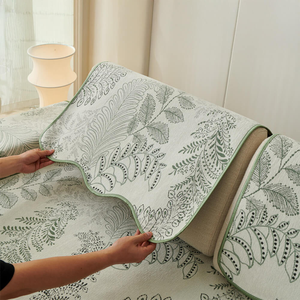 Emerald Wilderness Chenille Fabric Sofa Decoration Scratch-resistant Sofa Cover