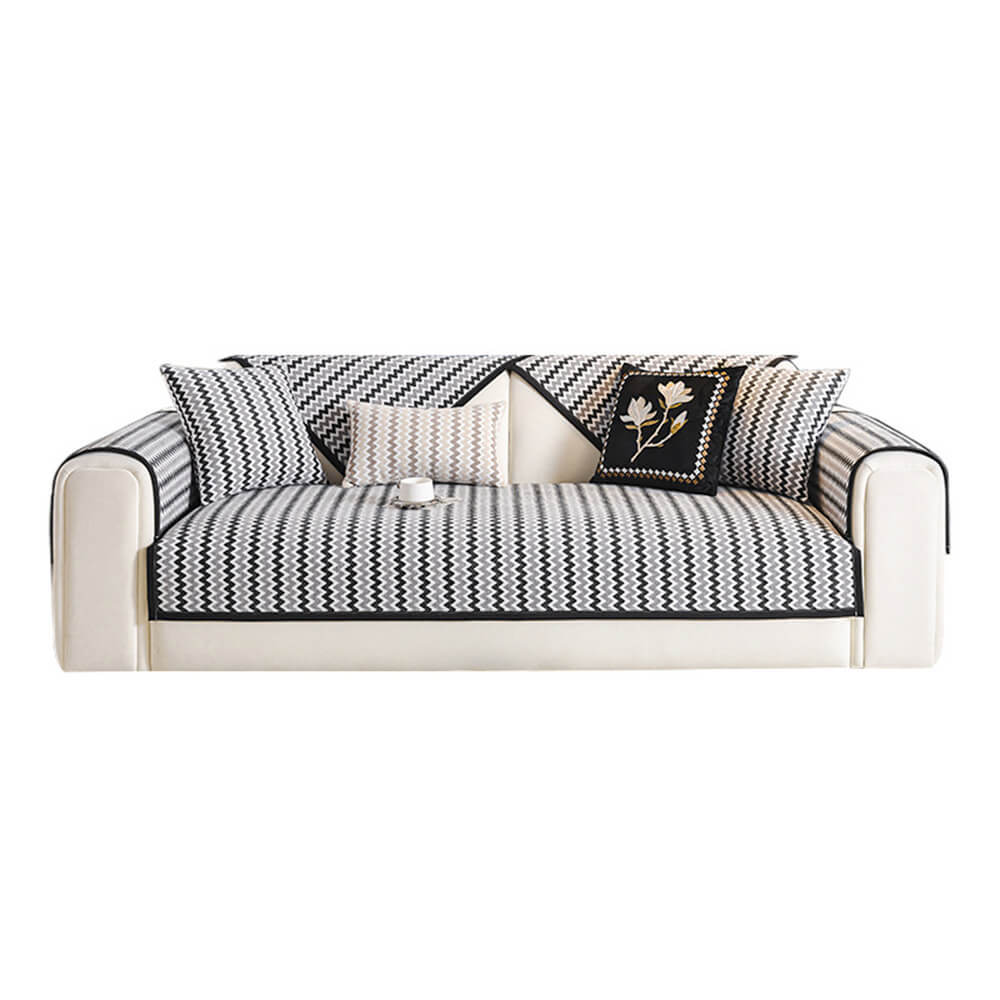 Non-Slip Wave Pattern Scratch and Wear Resistant Sofa Cover