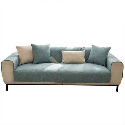 Minimalist Solid Colour Breathable Linen Sofa Cover