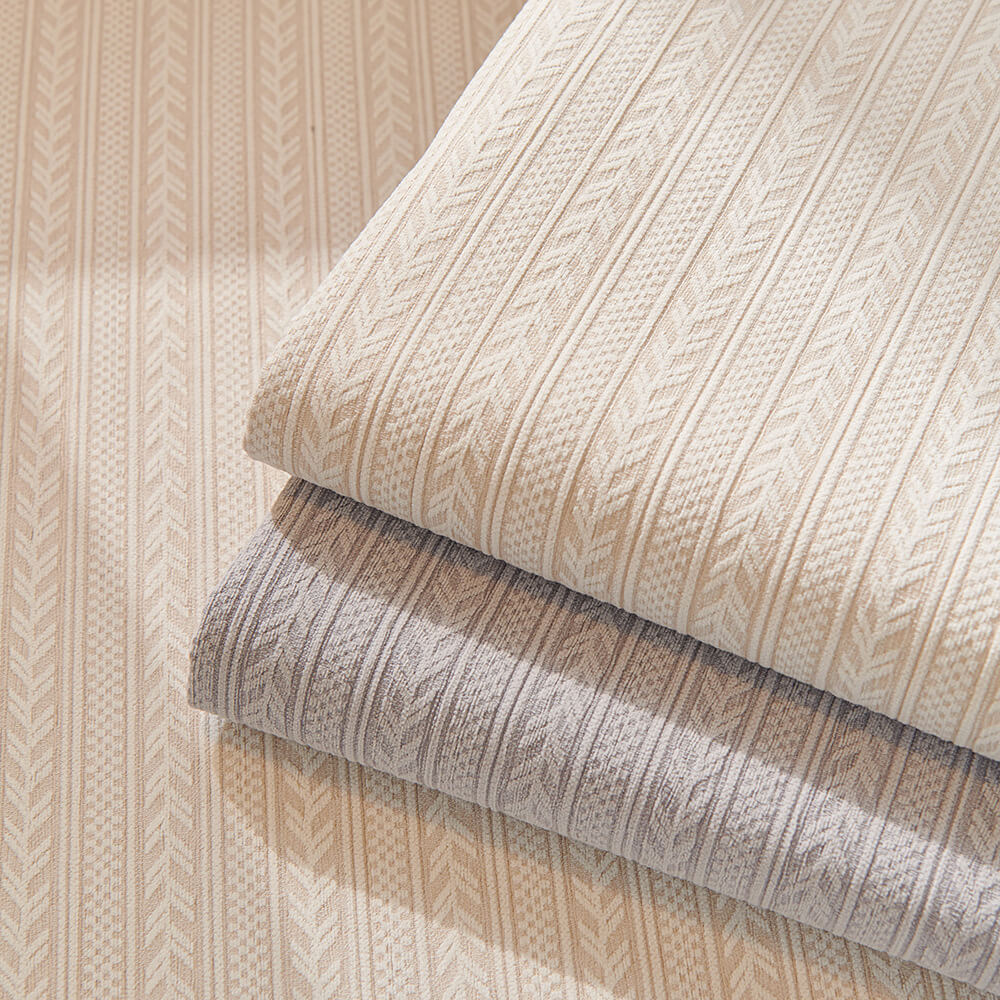 Minimalist Waterproof Wheat Stripe Design Chenille Sofa Cover