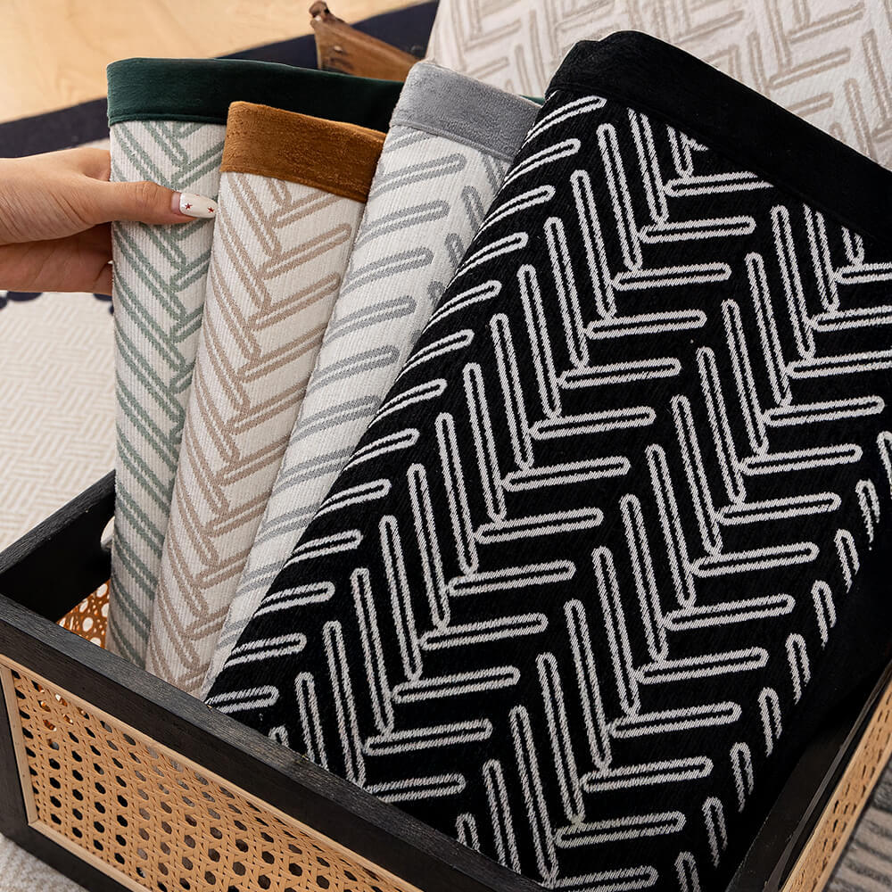 Modern Chic Herringbone Chenille Anti-scratch Non-Slip Sofa Cover