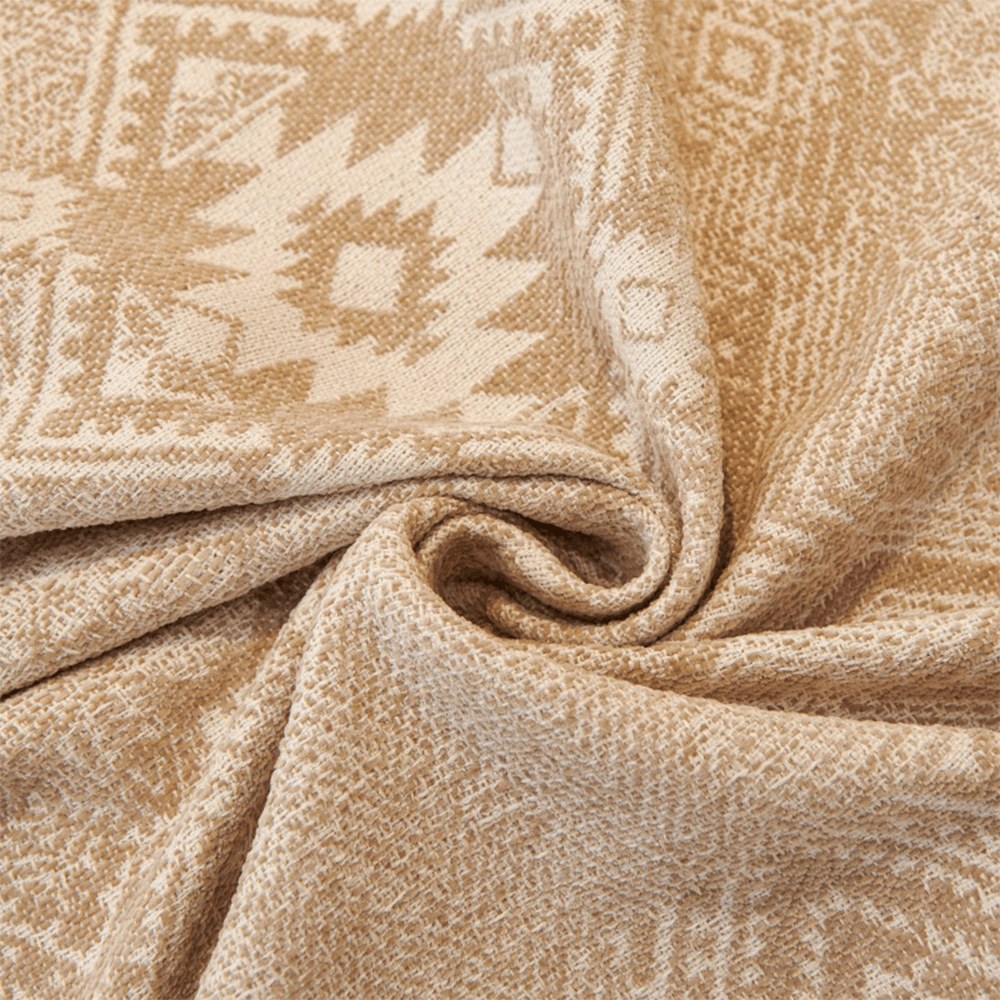 Moroccan Pattern Reversible Chenille Cat-Scratch Resistant Throw Sofa Cover