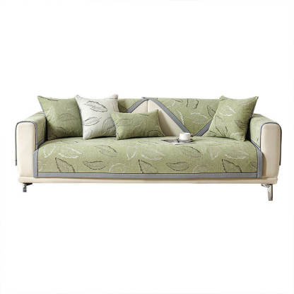 Premium Leaf Texture Chenille Non-Slip Anti-Scratch Sofa Cover