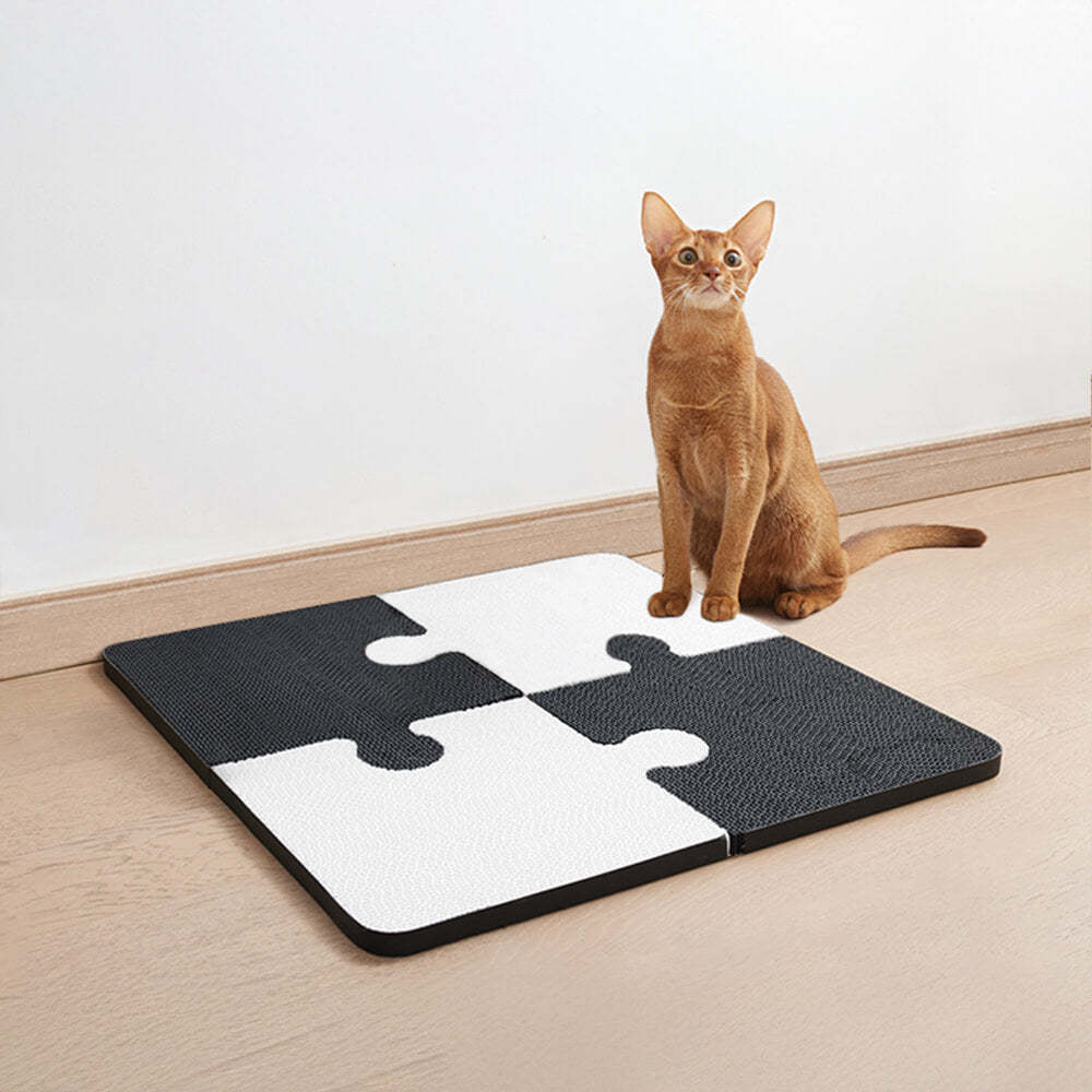 Puzzle-Shaped Self-Adhesive Scratch-Resistant Cat Climbing Wall Scratching Board