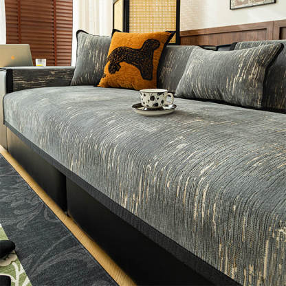 Romantic Embroidered Soft Wear Resistant Anti Skid Sofa Cover