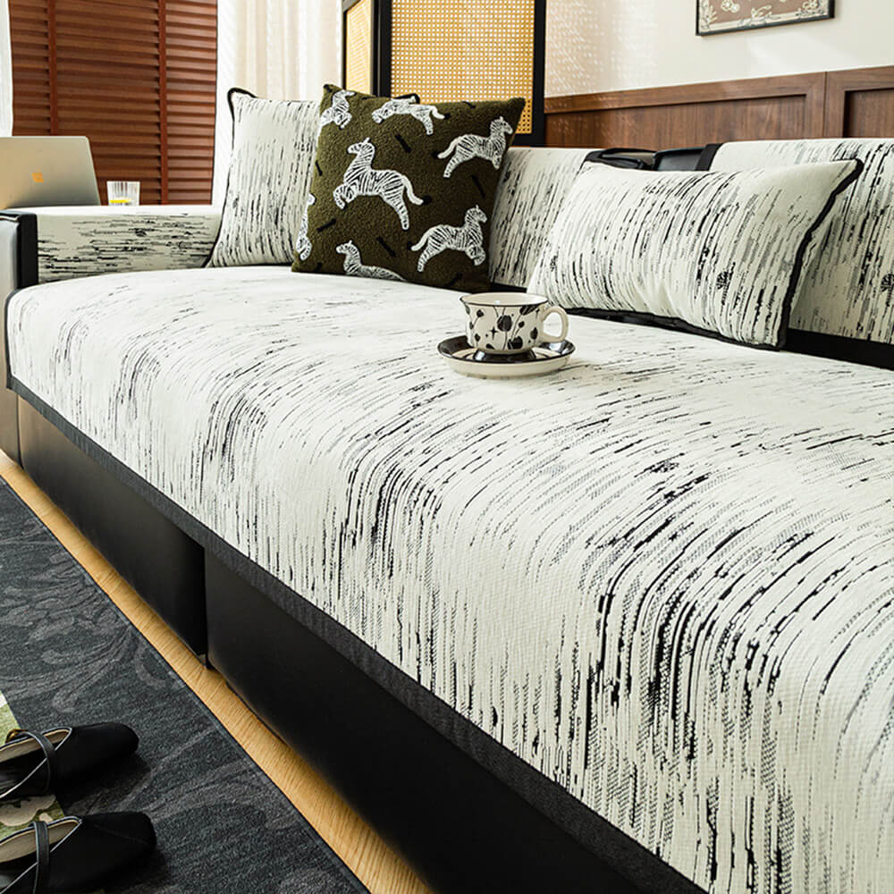 Romantic Embroidered Soft Wear Resistant Anti Skid Sofa Cover