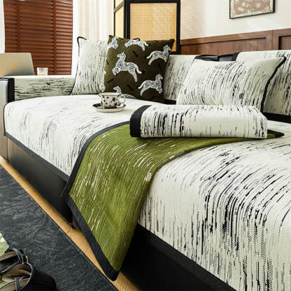 Romantic Embroidered Soft Wear Resistant Anti Skid Sofa Cover