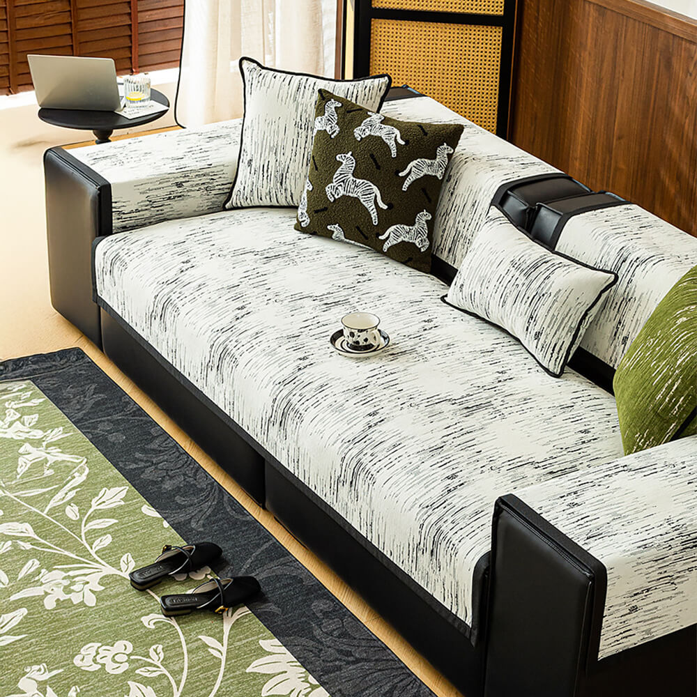 Romantic Embroidered Soft Wear Resistant Anti Skid Sofa Cover