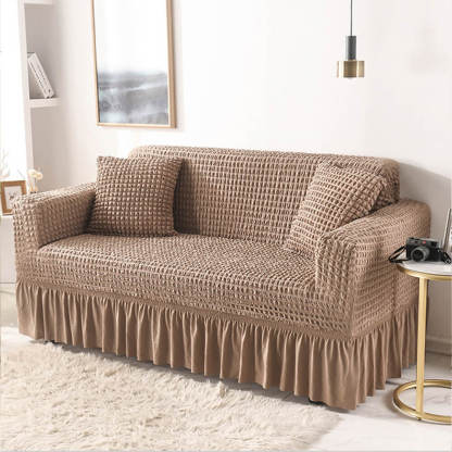 Seersucker Non-Pilling Romantic Skirted Magic Sofa Cover