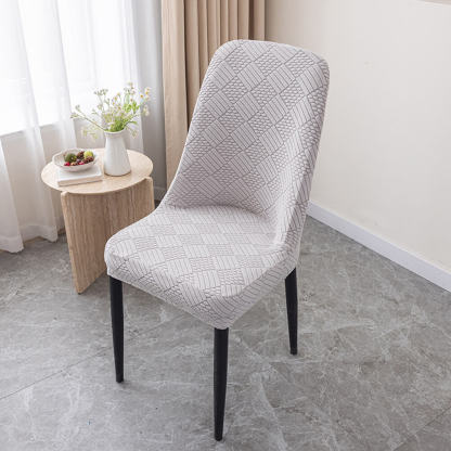 Stretch Jacquard Dining Chair Protector Removable Washable Parson Chair Slipcover