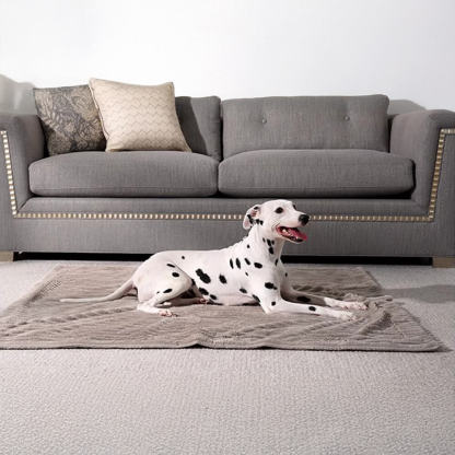 Striped Water-Resistant All-Season Warm Pet Blanket for Multi-Use