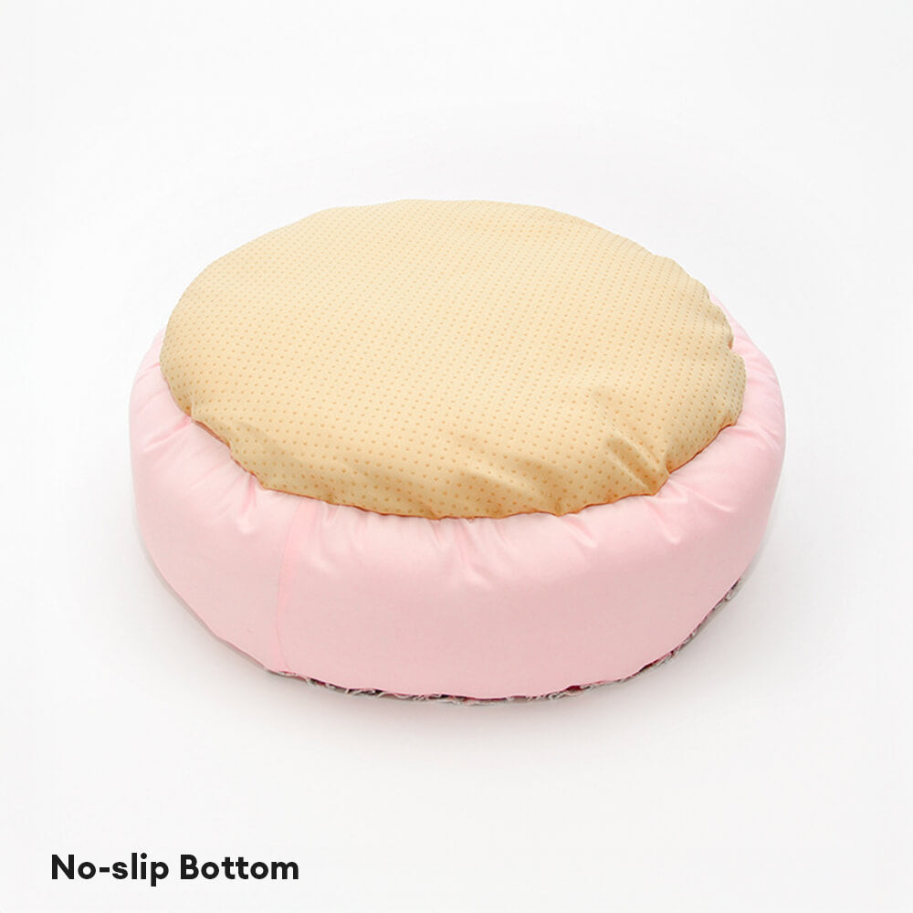 Vintage Pastoral Floral Cosy Round Cat Bed