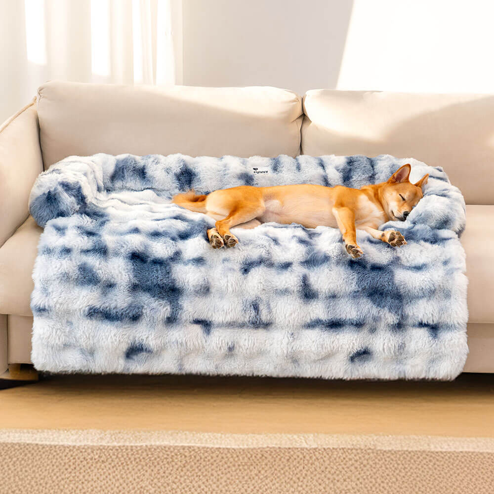 Fluffy Fuzzy Calming Dog Bed Sofa Protector Pet Mat