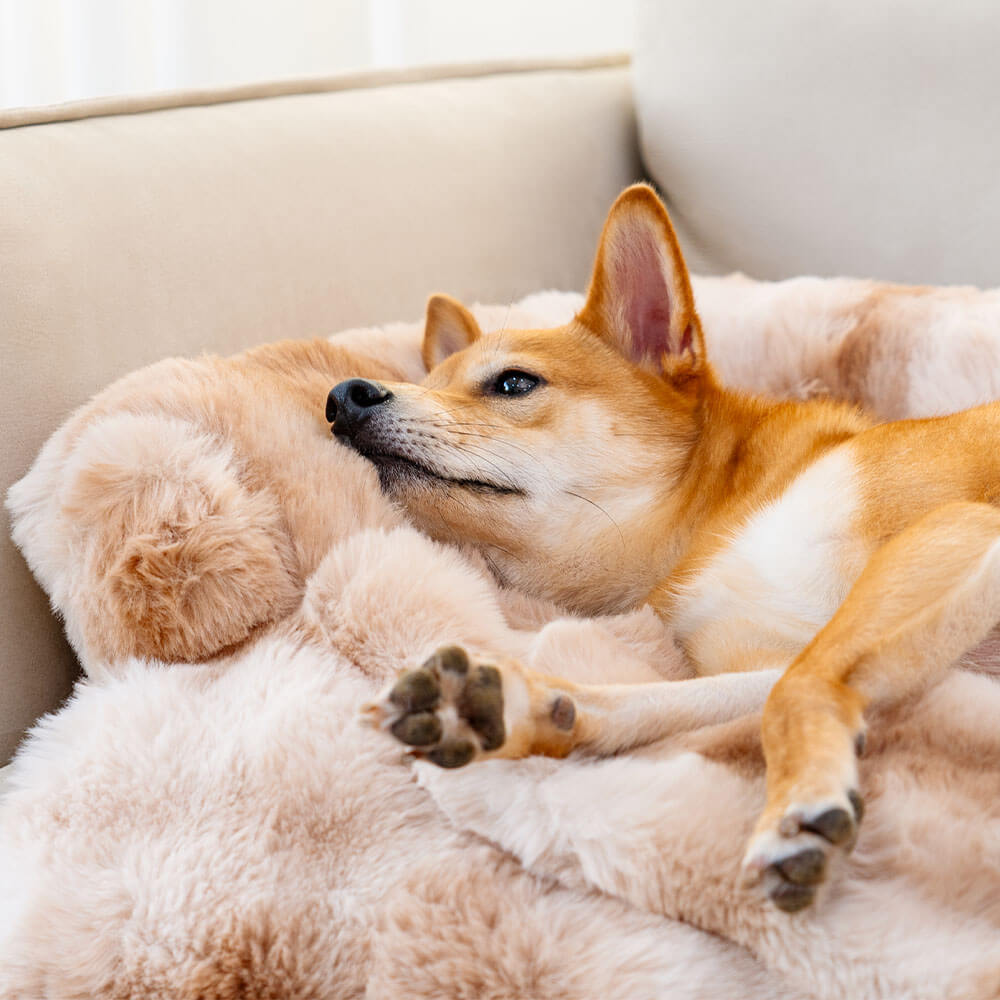 Fluffy Fuzzy Calming Dog Bed Sofa Protector Pet Mat