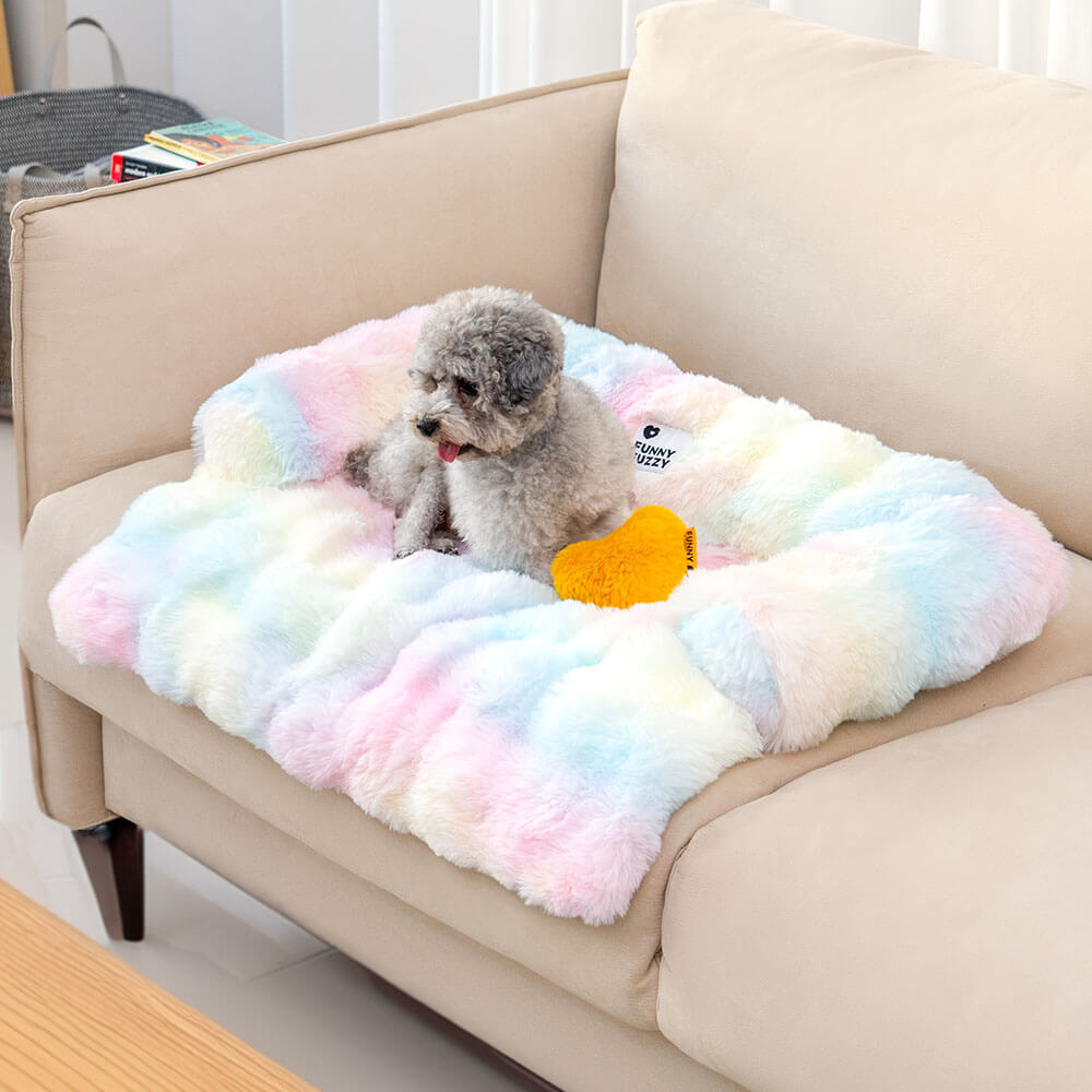 Fluffy Fuzzy Calming Dog Bed Sofa Protector Pet Mat