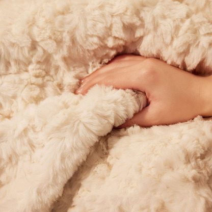 Fluffy Warm Sofa Protector Non-Slip Plush Sofa Cover