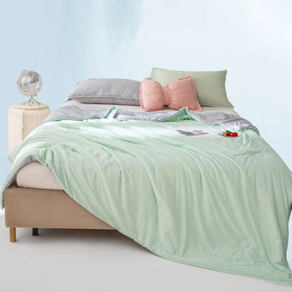 Macaron Dual-Colour Cooling Ice Silk Blanket