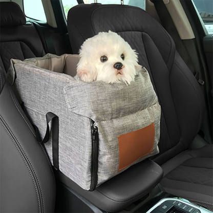 Non-Slip Detachable Contrast Colour Cat & Dog Car Seat Bed