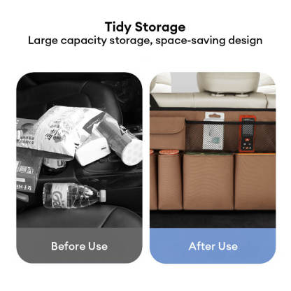 Cute Multifunctional Car Boot Storage Bag – Keep Things Tidy with a Fun Touch
