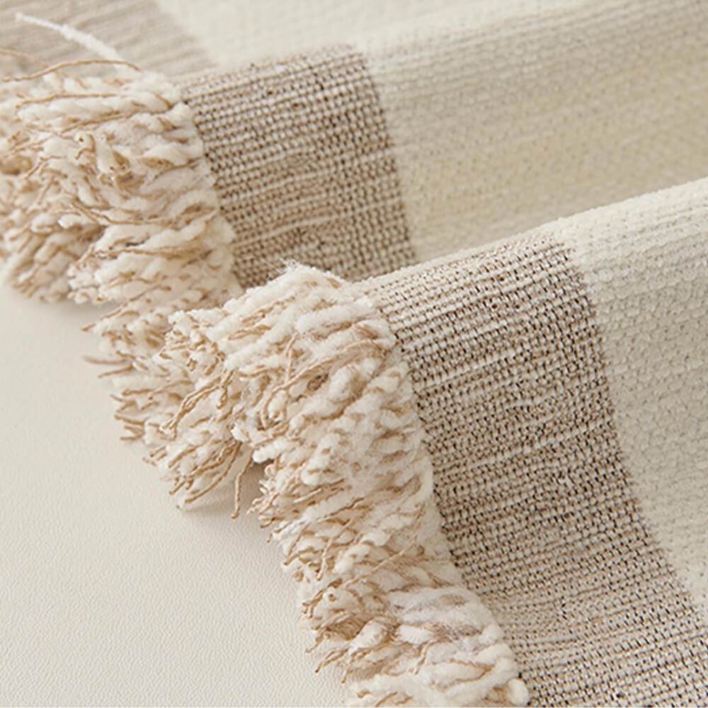Geometric Fringe Double-Sided Chenille Non-Slip Throw Sofa Cover