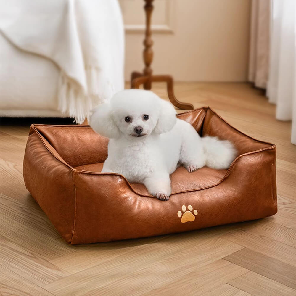 leather dog sofa bed