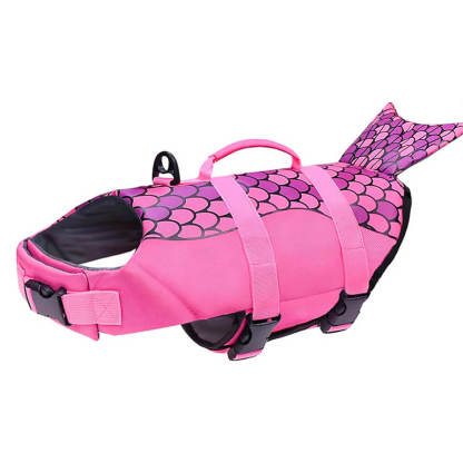 Mermaid and Shark Style Secure Fit Dog Life Jacket