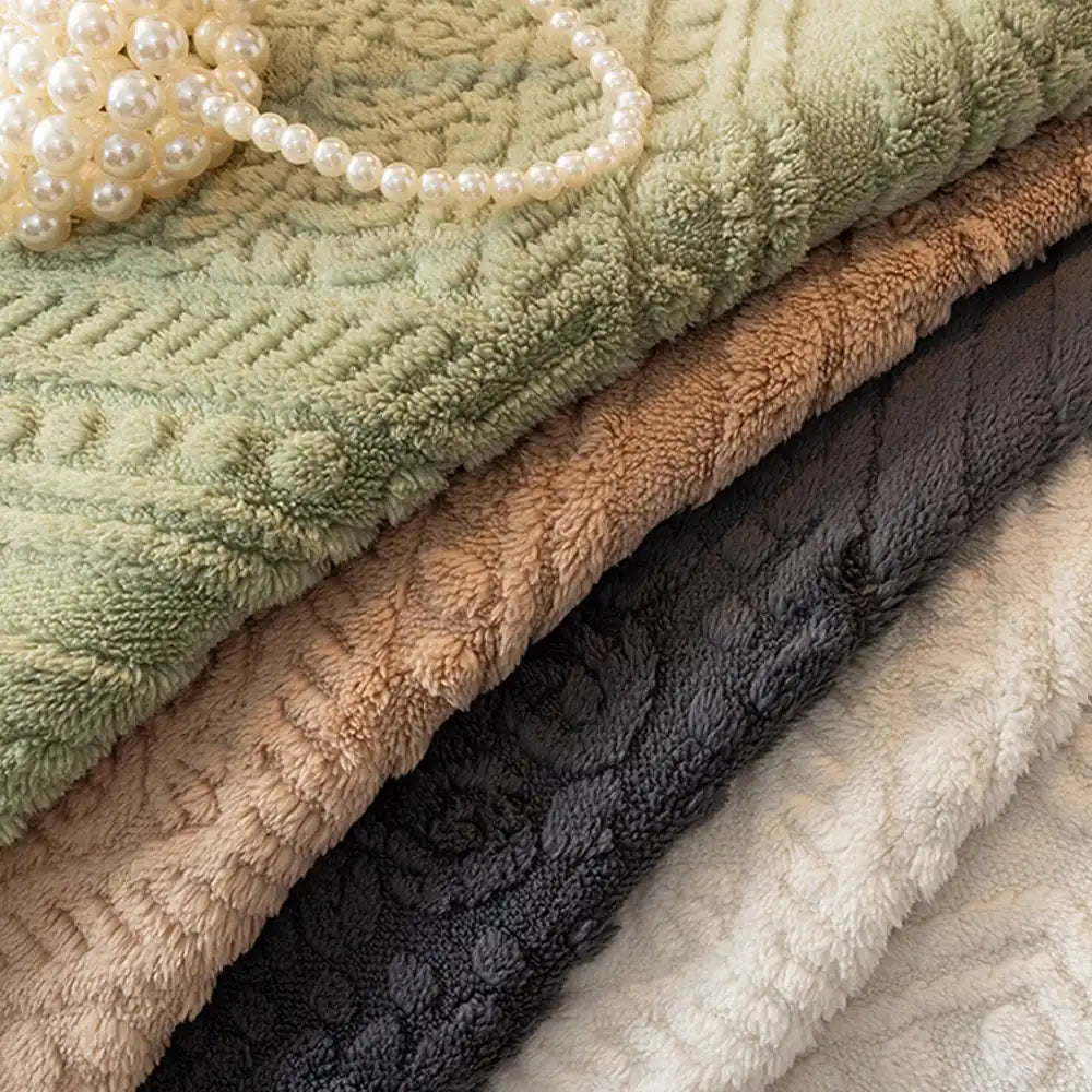 Nordic Style Carved Plush Decorative Non-Slip Sofa Cover