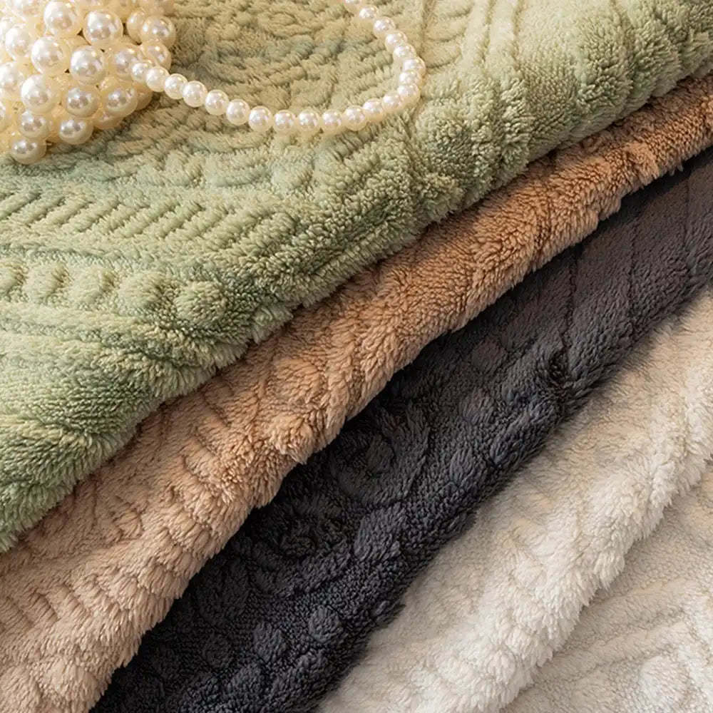 Nordic Style Carved Plush Decorative Non-Slip Sofa Cover