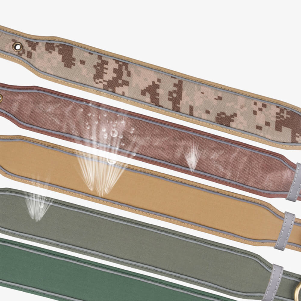 Printed Reflective Soft Faux Microfiber Dog Collar