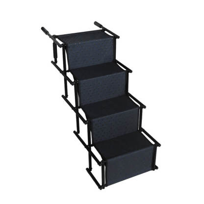 Travel Portable Foldable 4-Steps Non-Slip Dog Car Stairs