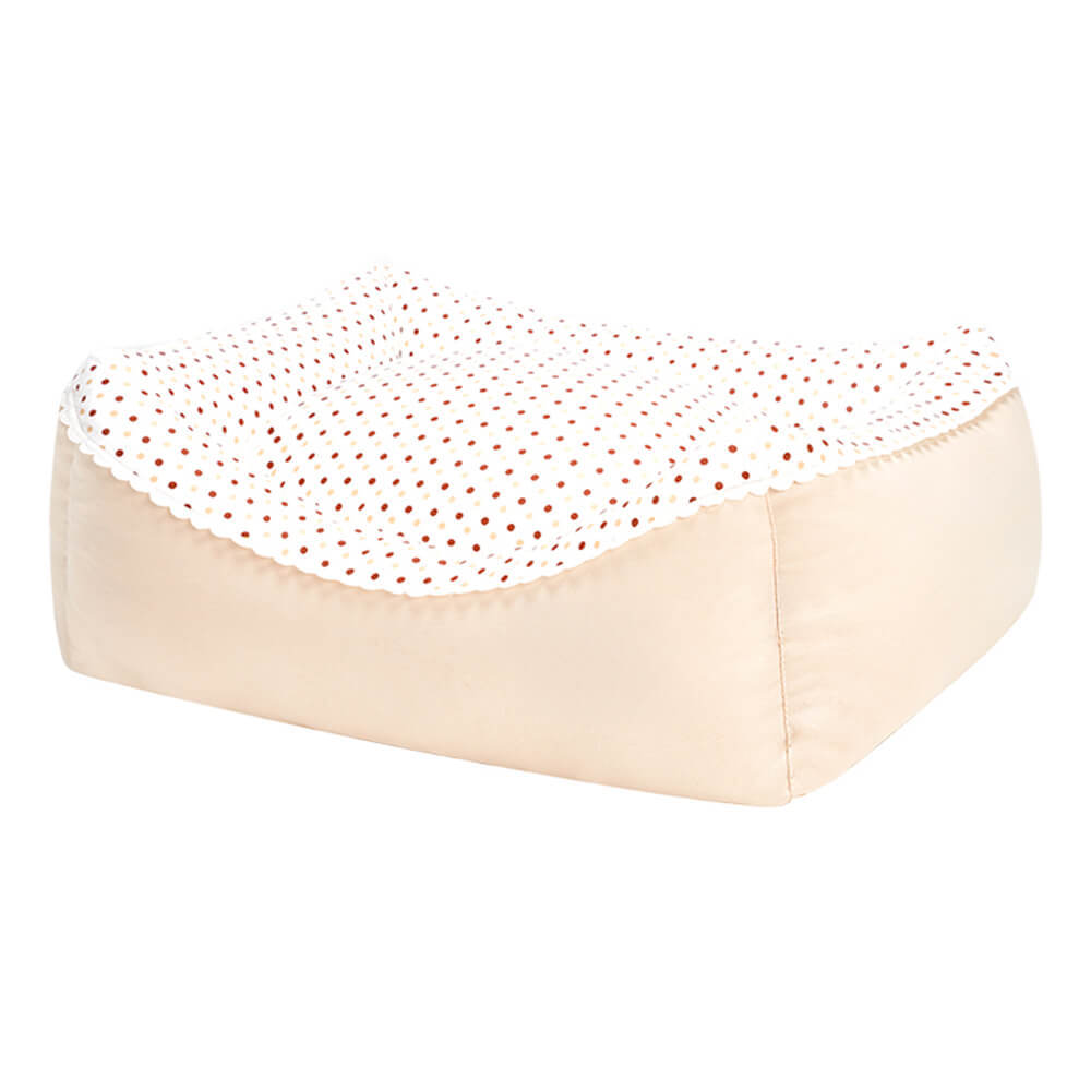All-Season Cosy Washable Floral Cotton Dog & Cat Bed