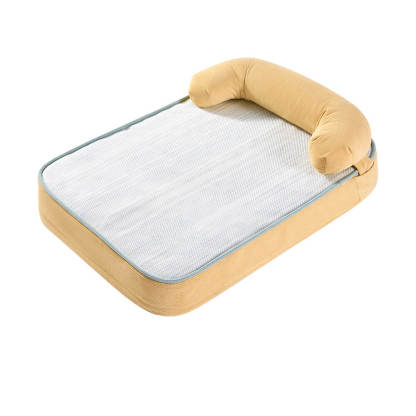 All Season Breathable Orthopaedic Dog Bed with Waterproof Liner and Pillow