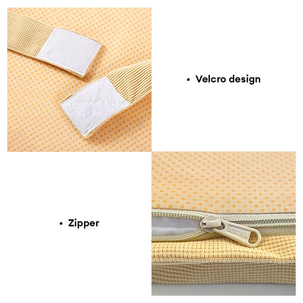 All Season Breathable Orthopaedic Dog Bed with Waterproof Liner and Pillow