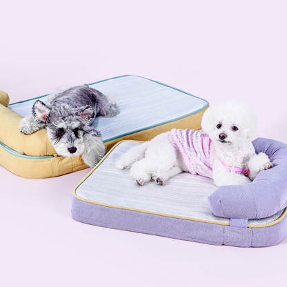 All Season Breathable Orthopaedic Dog Bed with Waterproof Liner and Pillow