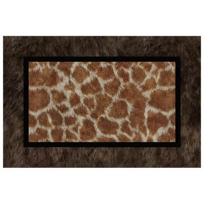Animal Print Anti-Stain Non-Slip Front Door Mat for Muddy Dog Paws