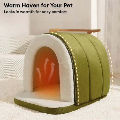 Cave-Style Warm Deep Sleeping Snug Cat Cave Dog House
