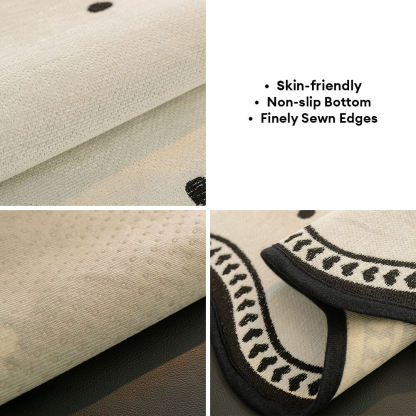 Chenile Fabric Sofa Protector Wavy Edge Non-Slip Sofa Cover