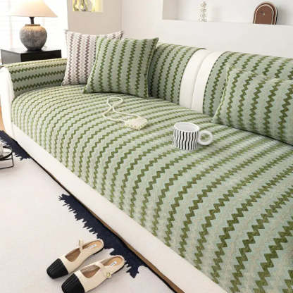 Chenille Art Corrugated Breathable Non-slip Sofa Cover