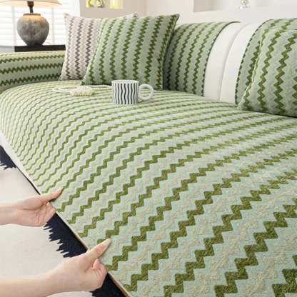 Chenille Art Corrugated Breathable Non-slip Sofa Cover