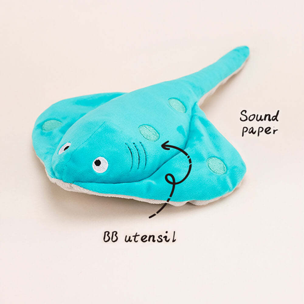 Chew-Resistant Squeaky Dog Toy - Ocean World-FunnyFuzzy