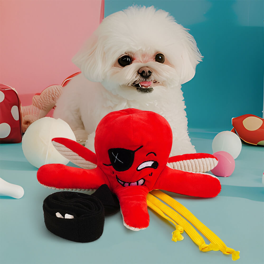 Chew-Resistant Squeaky Dog Toy - Ocean World-FunnyFuzzy