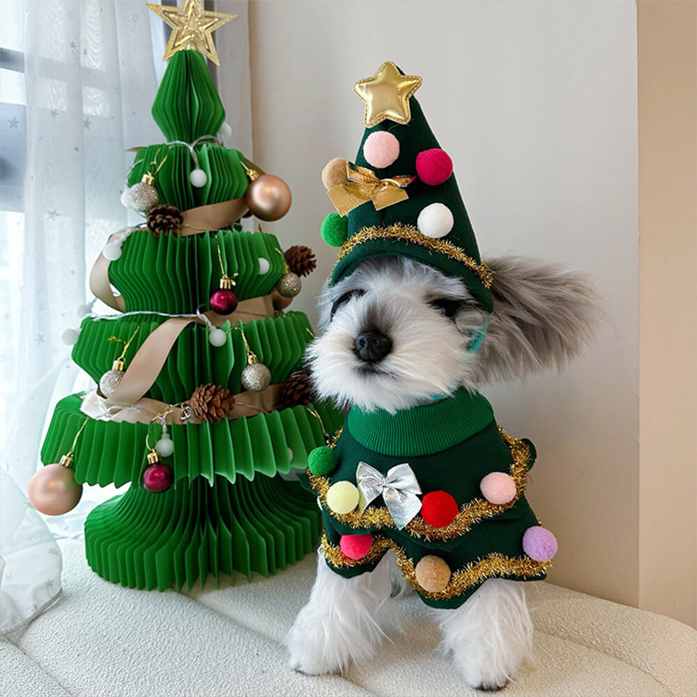 Dog christmas tree outfit best sale