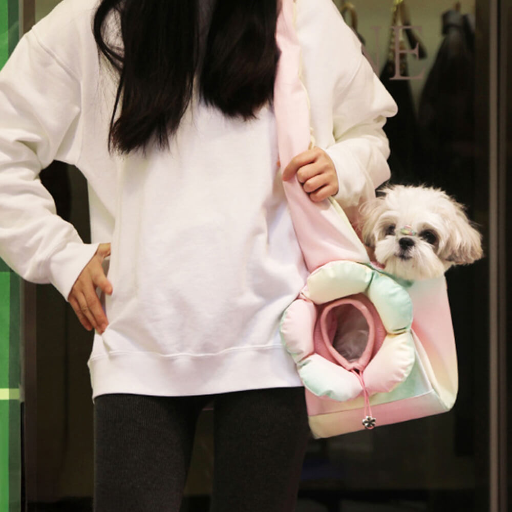 Colourful Fashion PU Leather Waterproof Portable Pet Carrier Bag